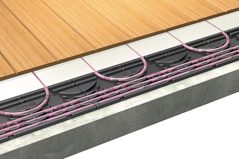 Low-profile Water Underfloor Heating Systems