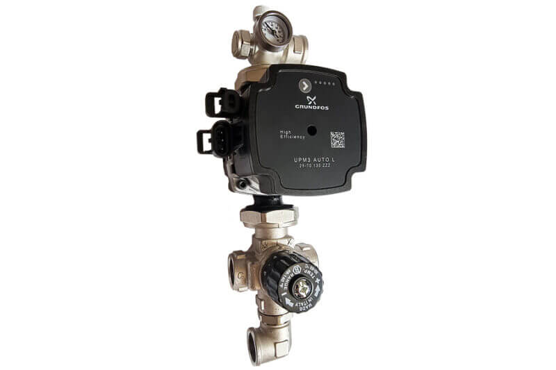 Combined Underfloor Heating Pump and Thermostatic Mixer